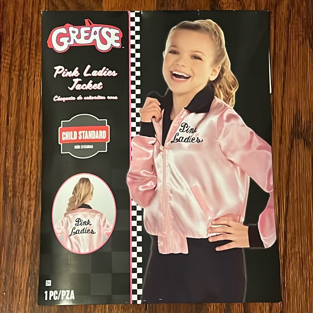NEW Kids Grease Pink Ladies Jacket